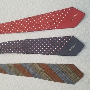 French made ties. 1 is 100% Silk.
